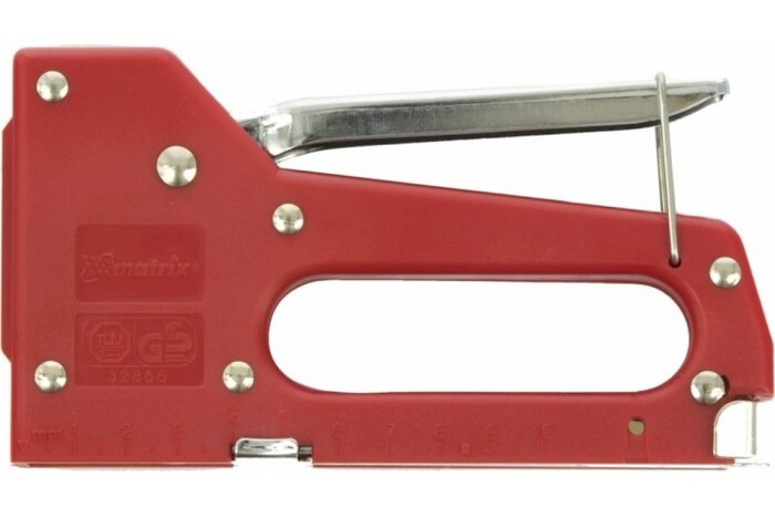 Скобозабиватель ручной MATRIX регулируемый степлер мебельный тип 53, 4-14 мм// 40902 №1