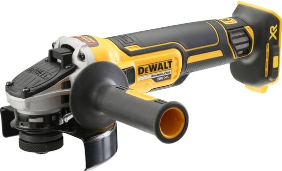 Угловая шлифмашина DEWALT XR сдвижн.выкл. б/бат DCG405N DCG405N-XJ, 125 мм, 9000 об/мин детальное изображение - 1