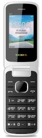 Мобильный телефон Texet TM-325, 32 Мб, Черный, Dual micro-SIM детальное изображение - 2