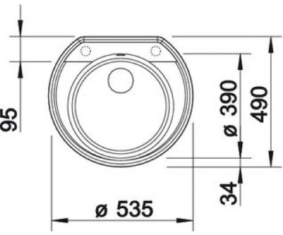 Кухонная мойка Blanco Rondoval 513312  детальное изображение - 2