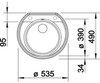 Кухонная мойка Blanco Rondoval 513312  вариант - 2