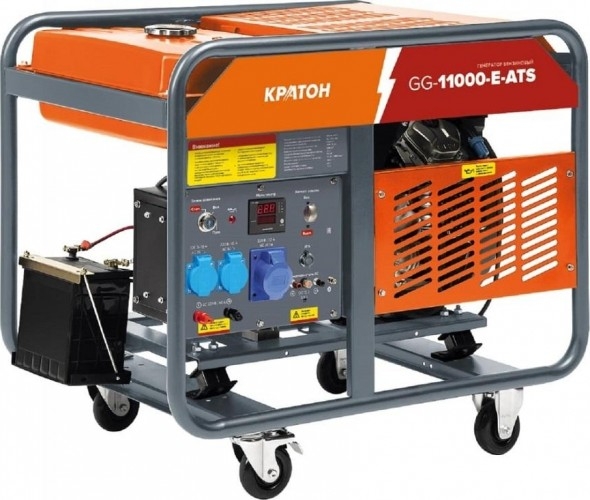 Генератор бензиновый Кратон GG-11000-E-ATS 3 08 01 046, 9.5 кВт, Оранжевый детальное изображение - 1