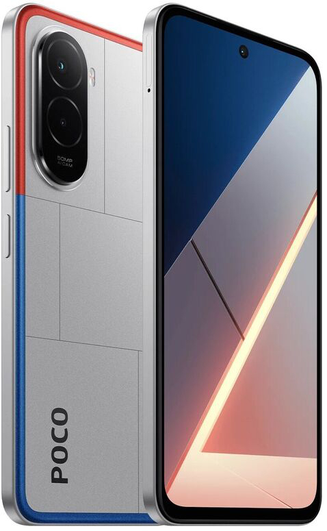 Смартфон Xiaomi POCO M7 6/128 Гб, Серебристый, Dual nano-SIM детальное изображение - 4