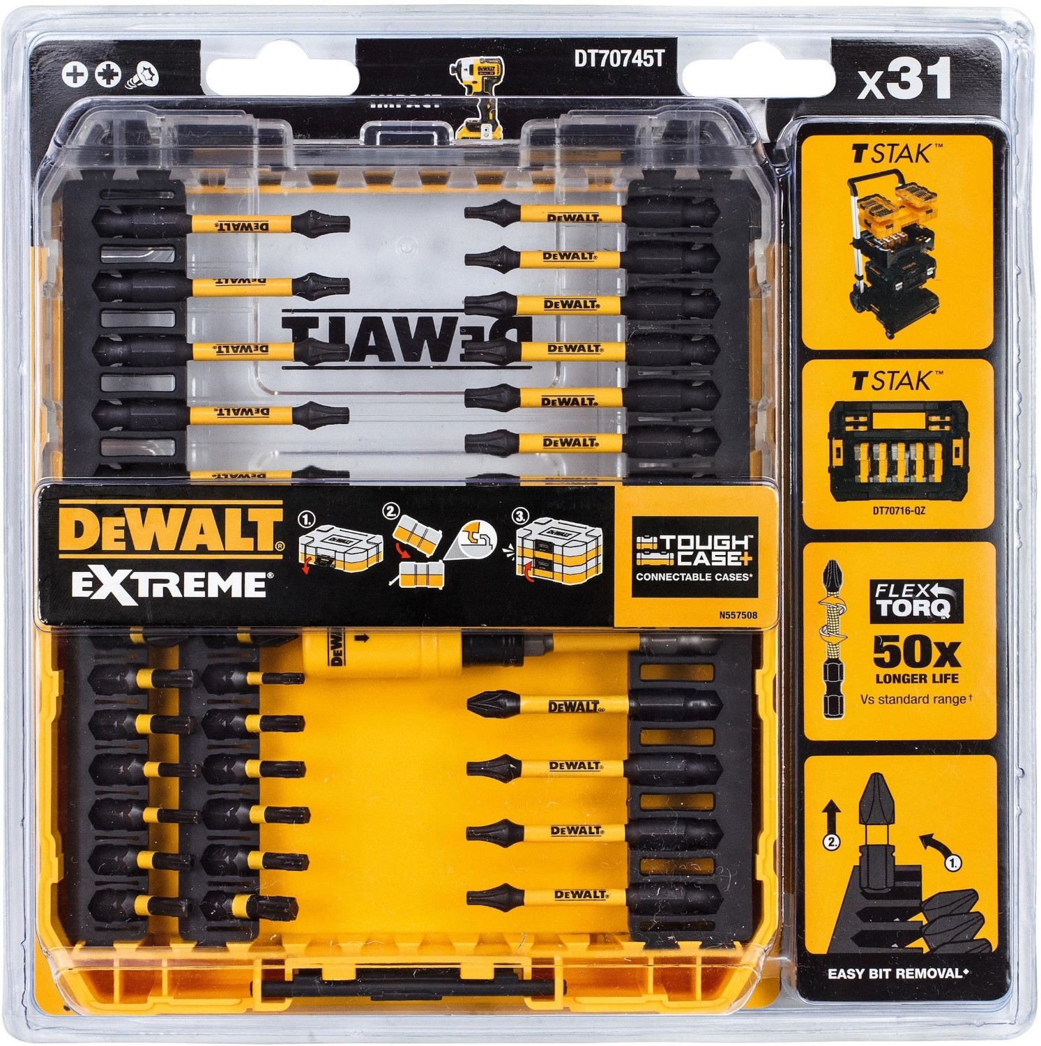 Биты, торцевые головки DeWALT DT70745T детальное изображение - 3