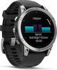 Смарт-часы Garmin fenix E AMOLED 47 мм, серебристый стальной безель, черный силиконовый ремешок вариант - 6