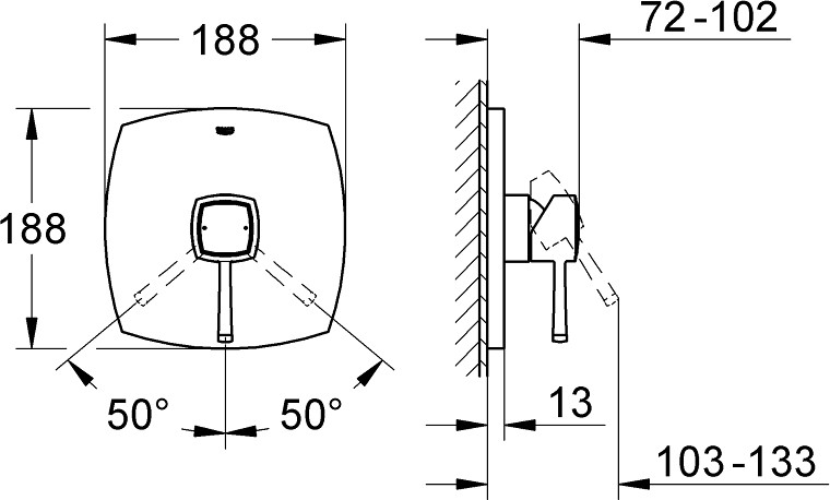 Смеситель Grohe Grandera 19932000 детальное изображение - 2