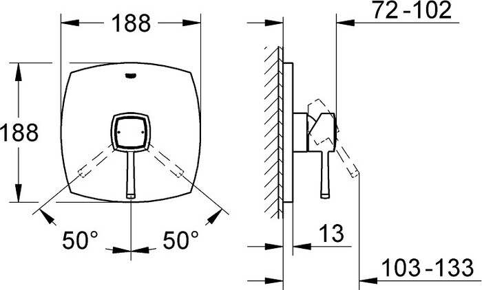 Смеситель Grohe Grandera 19932000 №2
