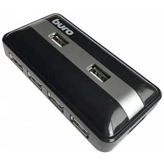 USB-концентратор Buro BU-HUB7-U2.0, Черный детальное изображение - 1