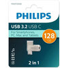 USB Flash накопитель Philips 2-in-1 (FM12FD145B) 128 ГБ, серебряный вариант - 1