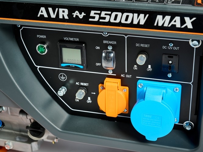 Генератор бензиновый VILLARTEC GG 6300C, 5 кВт, Оранжевый детальное изображение - 4