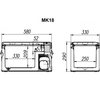 Автомобильный компрессорный холодильник Alpicool MK18, 990267, 12/24 В, Серый вариант - 4