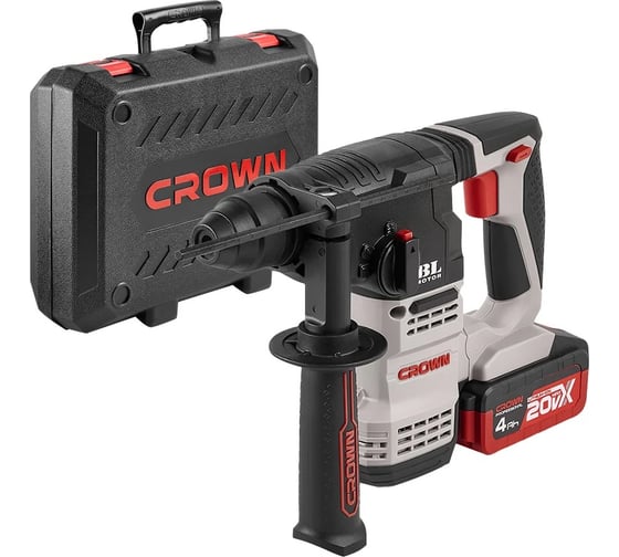 Аккумуляторный перфоратор CROWN CT28001HX-4 BMC, 2.3 Дж, 4500 уд/мин детальное изображение - 1